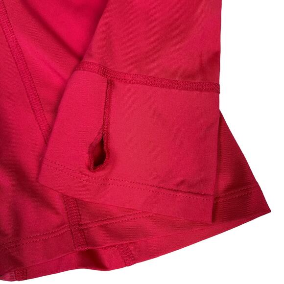 Lucy Tech Top Long Sleeve Workout Tee Stretch Active Thumbholes Pink‎ Women's M - Picture 11 of 12